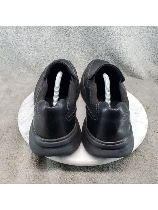 Clarks Shoes Mens Size 11.5 Bradley Step Black Leather Slip On Loafers main image 5